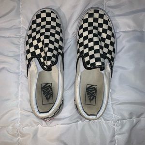 Checkered Slip On Vans